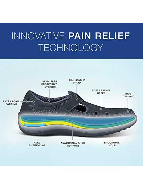 Orthofeet Proven Heel and Foot Pain Relief. Extended Widths. Best Orthopedic Bunions Diabetic Arthritis Women's Leather Shoes Serene