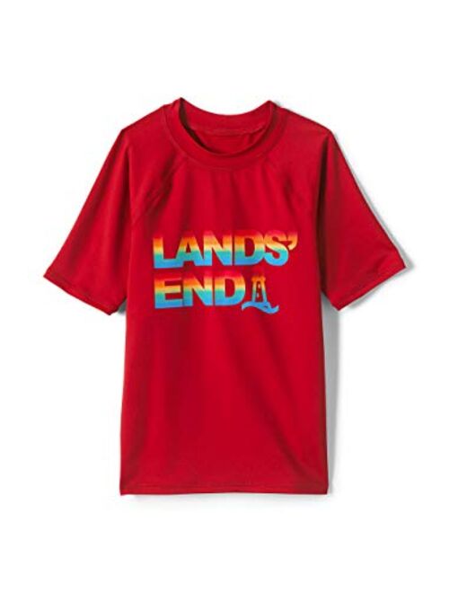 Lands' End Kids Short Sleeve UPF 50 Sun Protection Rash Guard