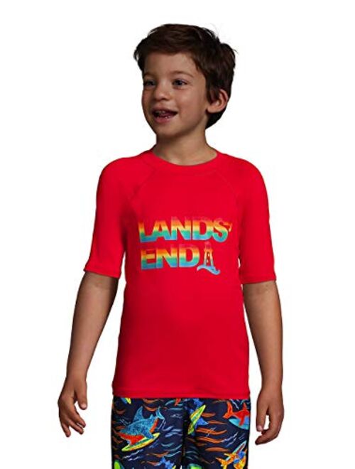 Lands' End Kids Short Sleeve UPF 50 Sun Protection Rash Guard