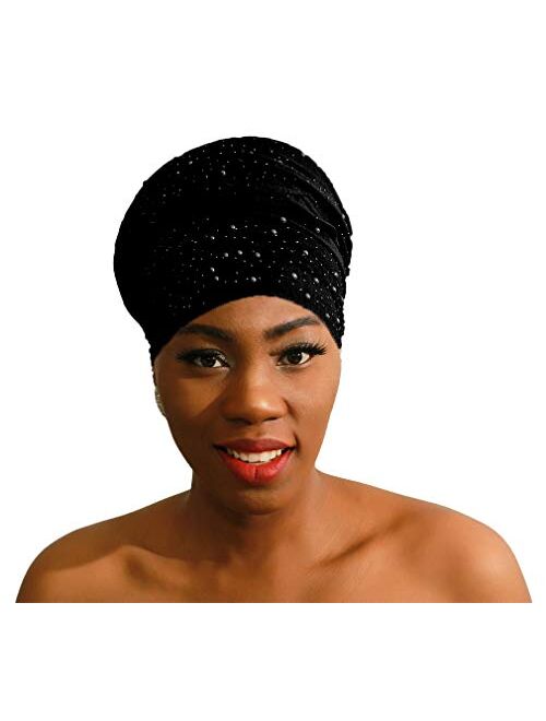 LMVERNA Cotton Scarfs Solid Color Head Scarf Pearl Hijab Lightweight Fashion Hair Scarf for Women