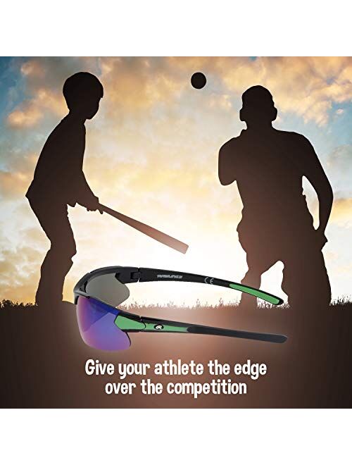 Rawlings Youth Sport Baseball Sunglasses Lightweight Stylish 100% UV Poly Lens
