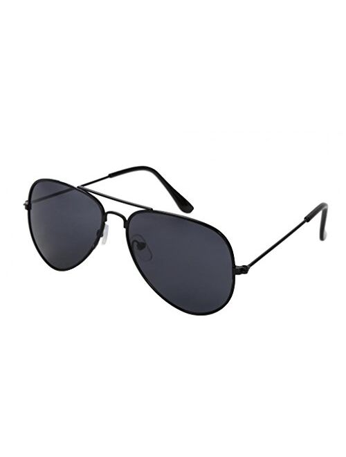 WODISON Classic Kids Aviator Sunglasses for Boys Girls Children sunglasses Reflective Metal Frame