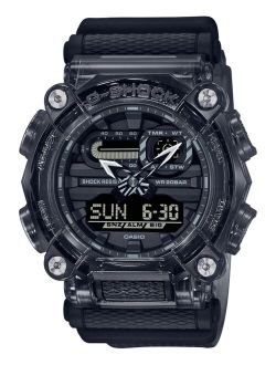 G-Shock Men's Analog-Digital Clear Smoke Resin Strap Watch 49.5mm