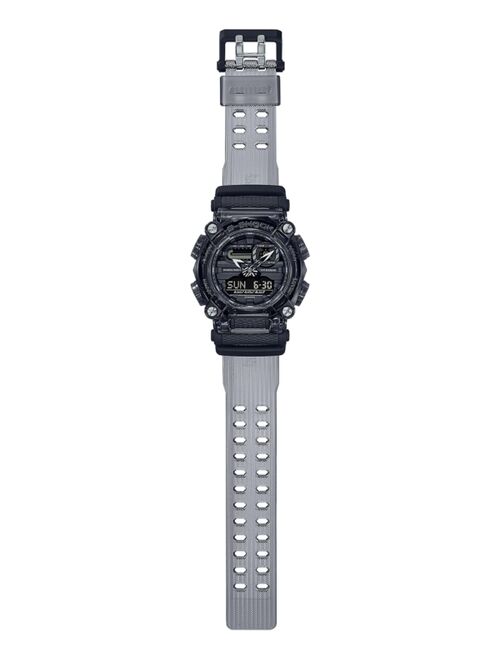 Casio G-Shock Men's Analog-Digital Clear Smoke Resin Strap Watch 49.5mm