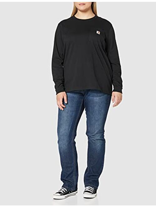 Carhartt Women's K126 Workwear Pocket Long Sleeve T-Shirt (Regular and Plus Sizes)