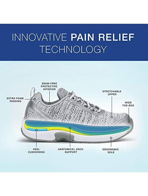 Orthofeet Proven Plantar Fasciitis, Foot and Heel Pain Relief. Extended Widths. Orthopedic Walking Shoes Diabetic Bunions Women’s Sneakers, Sandy