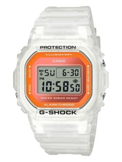 G-Shock Men's Digital Frosted White Resin Strap Watch 42.8mm
