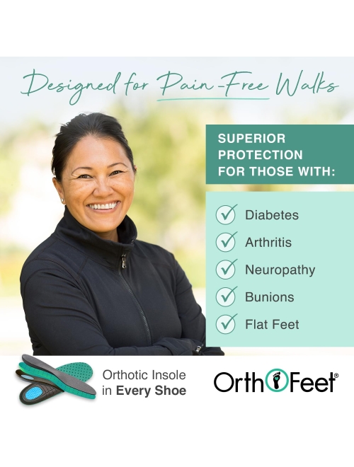 Orthofeet Proven Bunions and Foot Pain Relief. Orthopedic Arthritis Diabetic Women's Stretchable Shoes Wichita