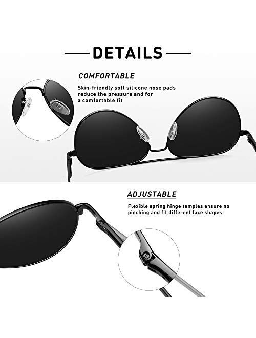 Kids Polarized Aviator Sunglasses for Boys Girls with Mirrored Lens UV Protection 2 Pack