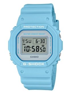G-Shock Men's Digital Pastel Blue Resin Strap Watch 42.8mm