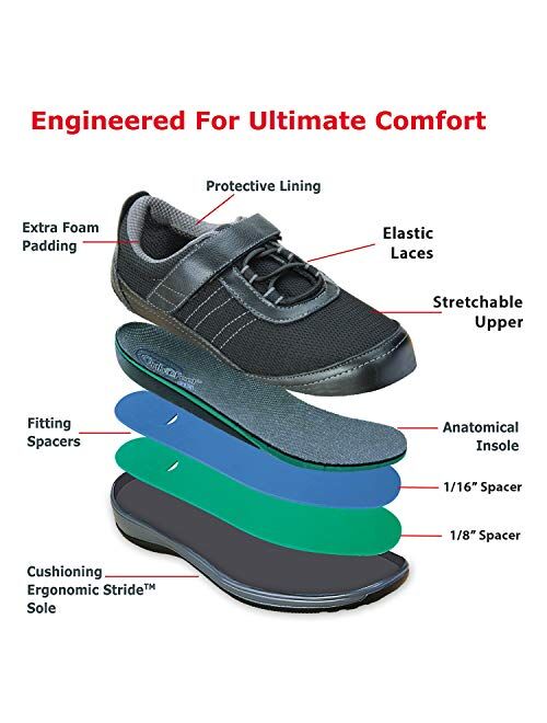 Orthofeet Women's Orthopedic Arch Support Casual Shoe - Relieve Foot Pain Breeze
