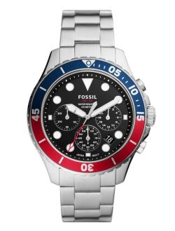 Men's FB-03 Sport Silver-Tone Bracelet Watch 46mm