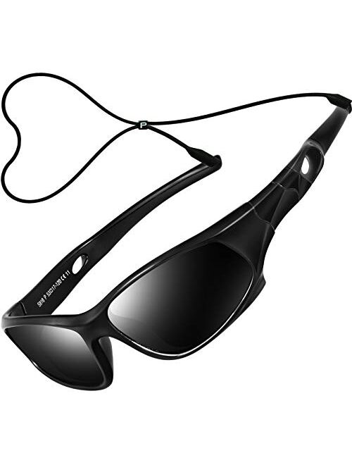 ATTCL kids Polarized Sport Sunglasses  FASTP&P boys & girls S864 BLACK 