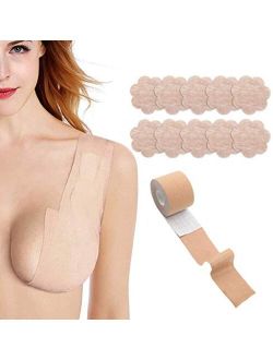 Nipple Covers Silicone Breast Tape Lift for Women, Girls, Strapless Sticky  Push up Reusable Adhesive_IssTry