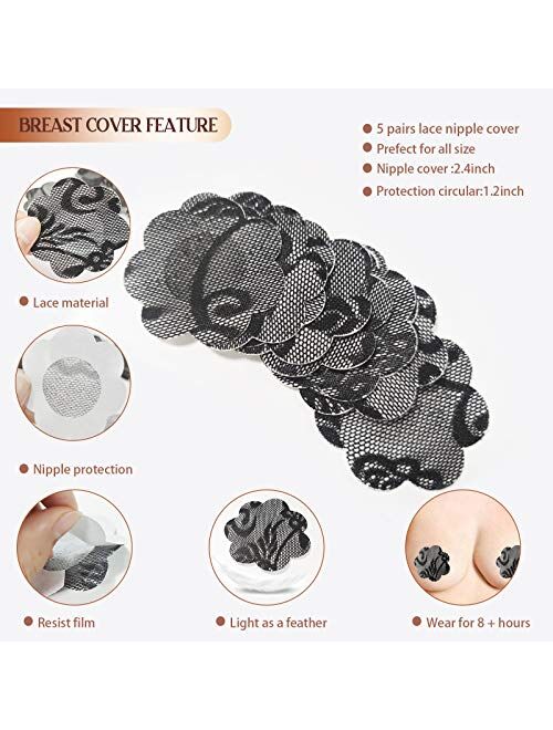 Boob Tape Breast Lift Tape Adhesive Bra Nipple Cover,A-G Cup