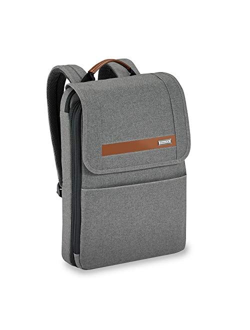 Briggs & Riley Kinzie Street-Slim Expandable Backpack, Grey, One Size