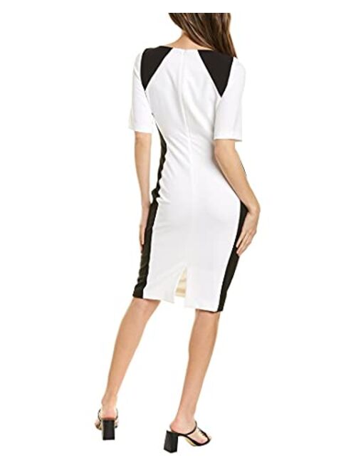 Black Halo Women's Wolfe Colorblock Sheath Dress