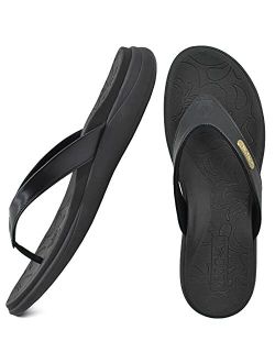 ONCAI Womens Fashion flip flops Ladies comfort orthotic Arch Support thong sandals with Soft thick cushion for summer beach