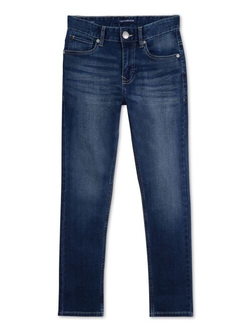 Calvin Klein Big Boys Skinny-Fit Denim Jeans