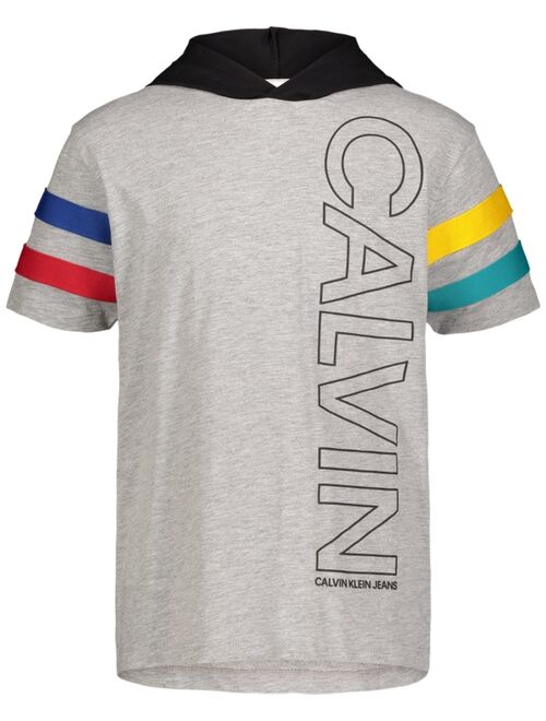 Calvin Klein Big Boys Logo Rugby Varsity T-shirt