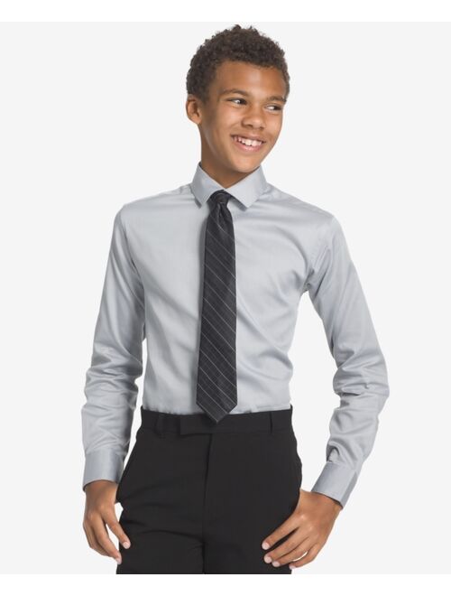 Calvin Klein Big Boys Etched Grid Necktie
