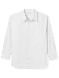 Men's Big & Tall Long-Sleeve Solid Casual Poplin Shirt fit by DXL