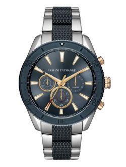 Men's Chronograph Two-Tone Stainless Steel Bracelet Watch 46mm