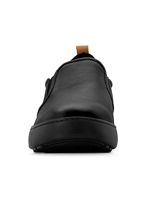 Gravity Defyer Men's G-Defy Sander Casual Shoes - VersoCloud Multi-Density Shock Absorbing Casual Dress Sockless Leather Slip-On Shoes