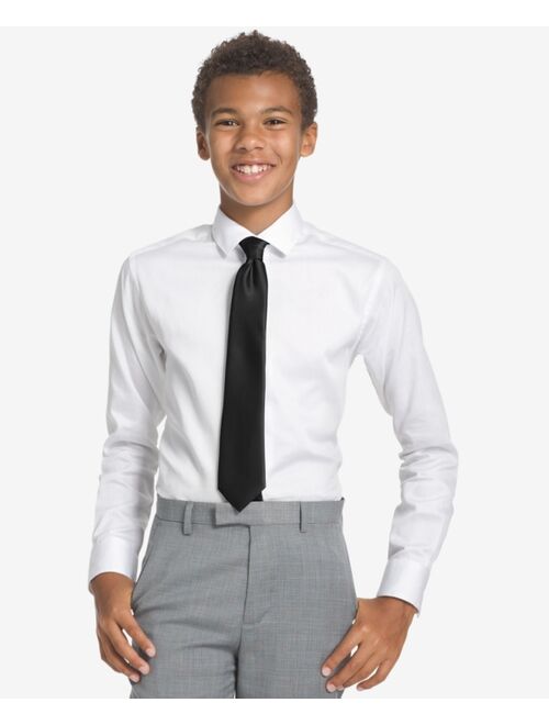 Calvin Klein Big Boys Solid Vellum Zipper Necktie