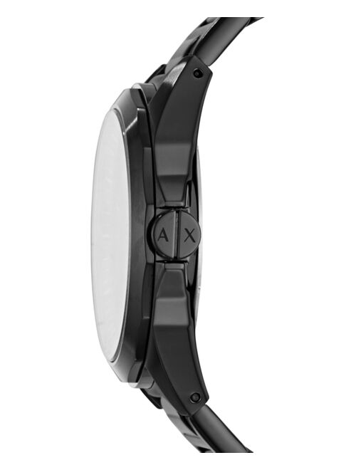 Armani Exchange Men's Drexler Black  Stainless Steel Bracelet Watch 44mm