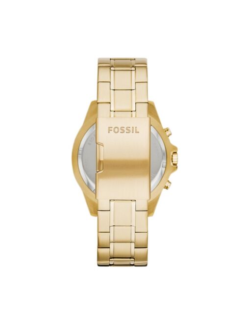 Fossil Men's Garrett Gold-Tone Bracelet Watch 44mm