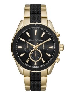 Men's Chronograph Two-Tone Stainless Steel Bracelet Watch 46mm