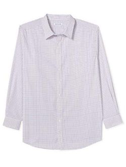 Men's Big & Tall Wrinkle-Resistant Long-Sleeve Pattern Dress Shirt fit by DXL