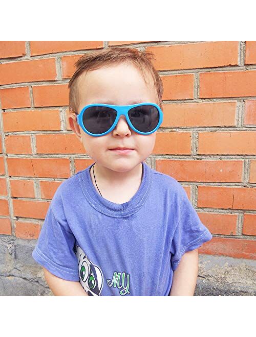 Kids Rubber Polarized Sunglasses Unbreakable Children Girls Boys Age 3-6