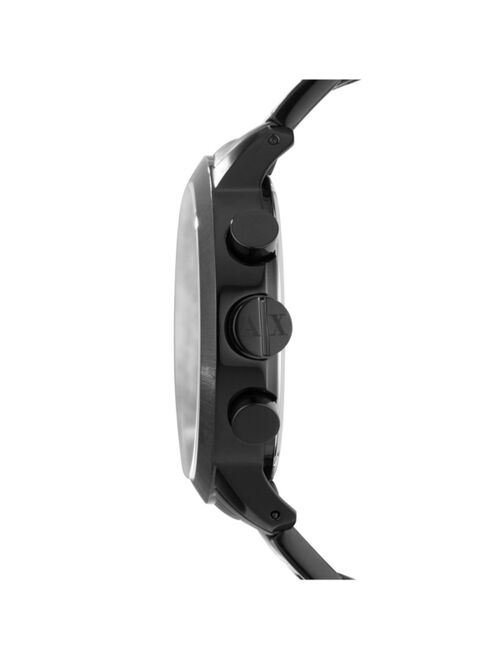 A|X Armani Exchange Men's Chronograph Black Stainless Steel Bracelet Watch 49mm