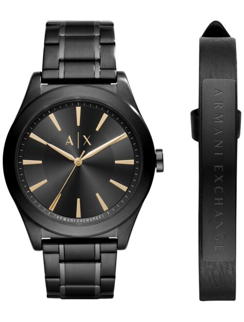 Armani Exchange Men's Stainless Steel Bracelet Watch 44mm AX7102 Gift Set