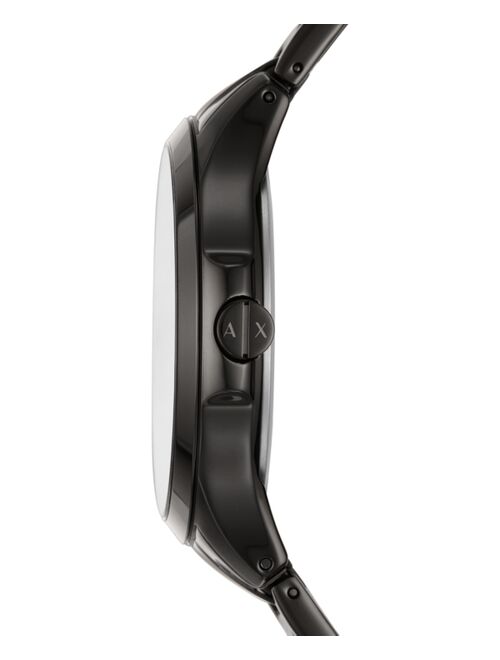 Armani Exchange Men's Hampton Black Stainless Steel Bracelet Watch 46mm