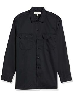 Men's Long-Sleeve Stain and Wrinkle-Resistant Work Shirt