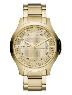 Men's Hampton Gold-Tone Stainless Steel Bracelet Watch 46mm