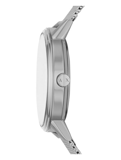 Armani Exchange Men's Cayde Stainless Steel Mesh Bracelet Watch 42mm