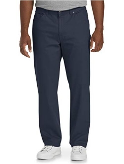 Men's Big & Tall Athletic-Fit 5-Pocket Stretch Twill Pant fit by DXL