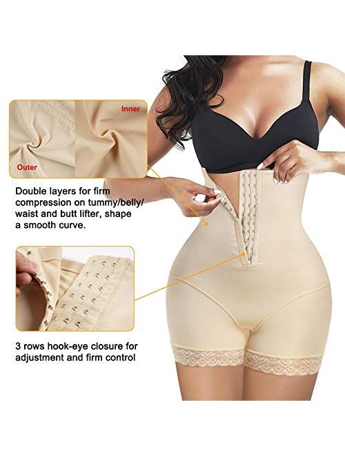 BRABIC Tummy Control Panties Shapewear Waist Cincher for Women Girdle Butt Lifter Compression Underwear Body Shaper