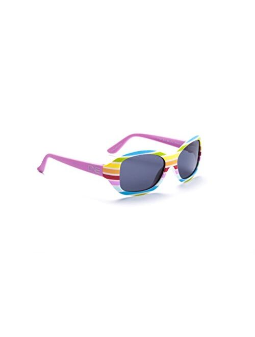 Optic Nerve, SkipIt, Youth Kids Sunglasses - Rainbow Frame, Polarized Smoke Lens