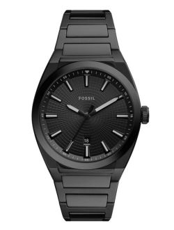 Men's Everett Black Stainless Steel Bracelet Watch 42mm