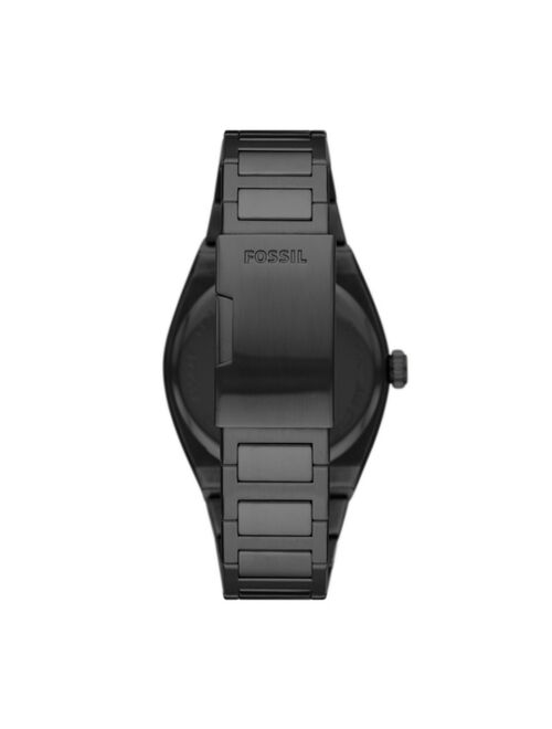 Fossil Men's Everett Black Stainless Steel Bracelet Watch 42mm