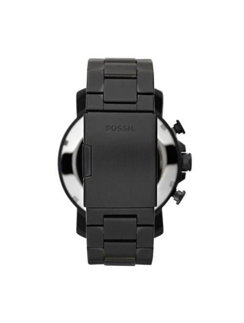 Fossil Men's Nate Black Bracelet Watch 50mm
