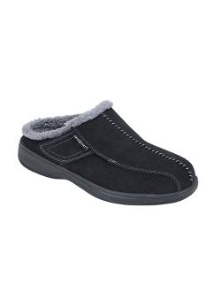 Proven Plantar Fasciitis & Foot Pain Relief Arch Support Orthopedic Men's Leather Slippers Asheville