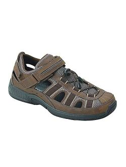 Plantar Fasciitis Pain Relief. Extended Widths. Arch Support Orthopedic Diabetic Men's Sandals Clearwater