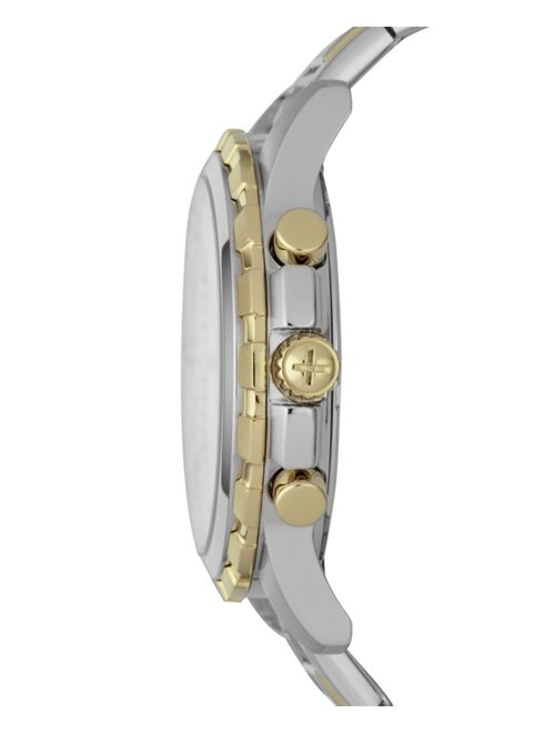 Fossil Men's Chronograph Dean Two-Tone Stainless Steel Bracelet Watch 45mm FS4795