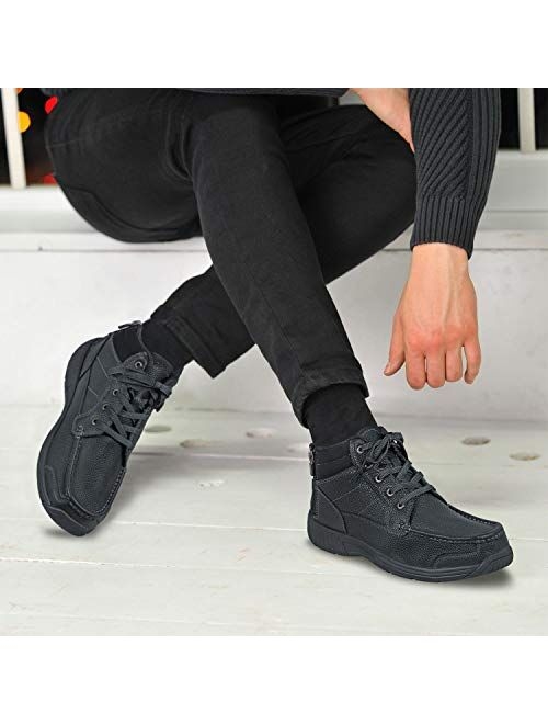 Orthofeet Proven Plantar Fasciitis Foot Pain Relief Arch Support Orthopedic Diabetic Zipper Non-Slip Men's High-Top Boots Ranger